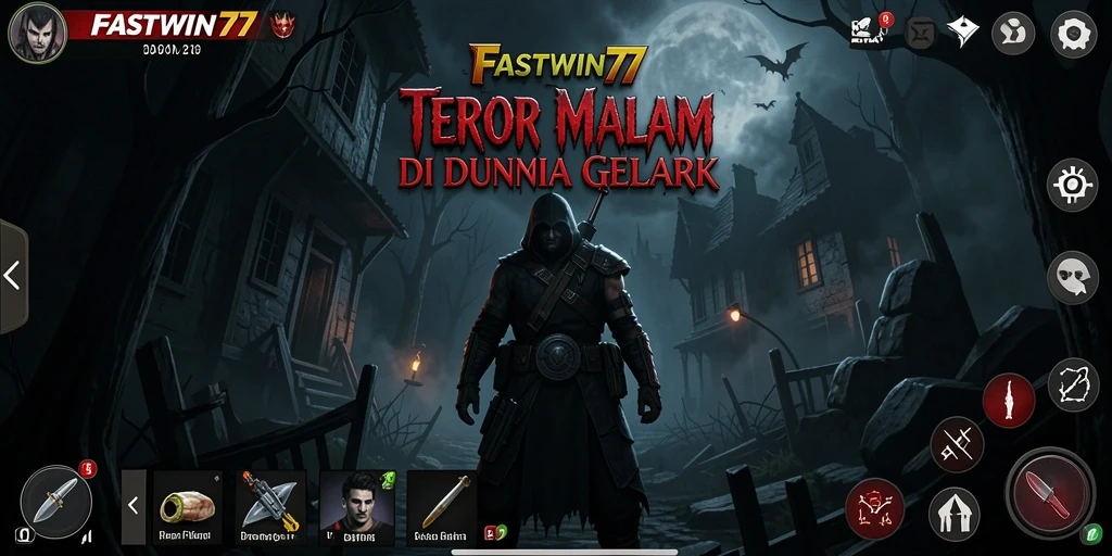 Tampilan gameplay <strong>FASTWIN77</strong> yang menyeramkan dan atmosfer Horror yang mendalam.