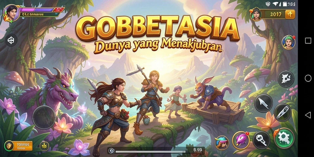 Tampilan gameplay GOBETASIA yang menakjubkan dan penuh petualangan.