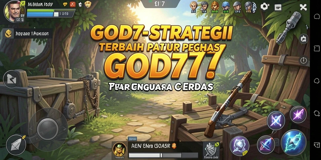 Tampilan gameplay <strong>GOD77</strong> menunjukkan pertarungan taktis yang mendebarkan.