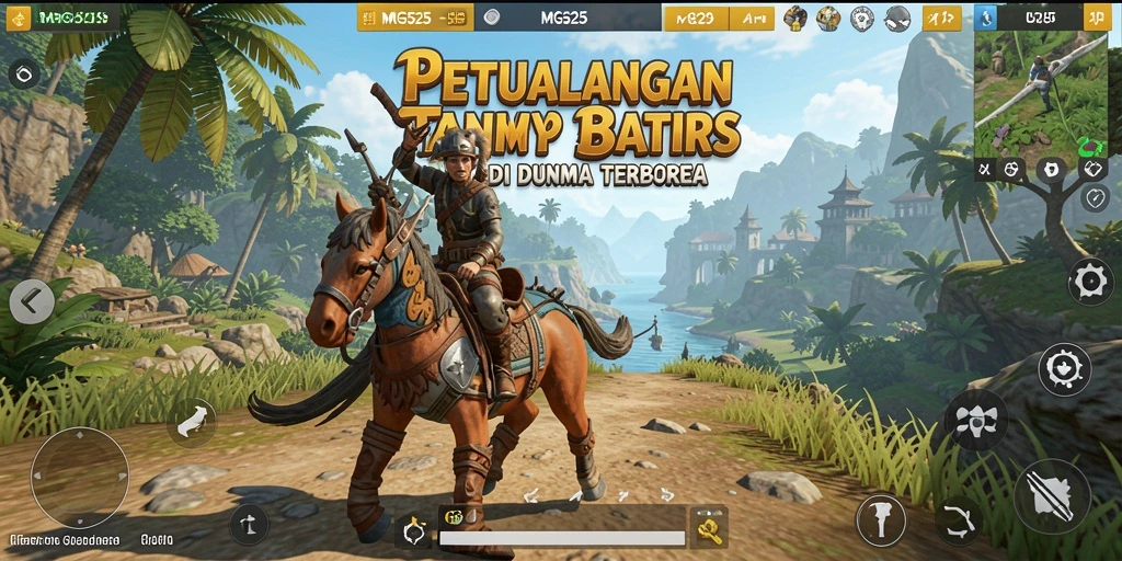 Tangkapan layar gameplay di dunia terbuka MG525 yang menakjubkan.