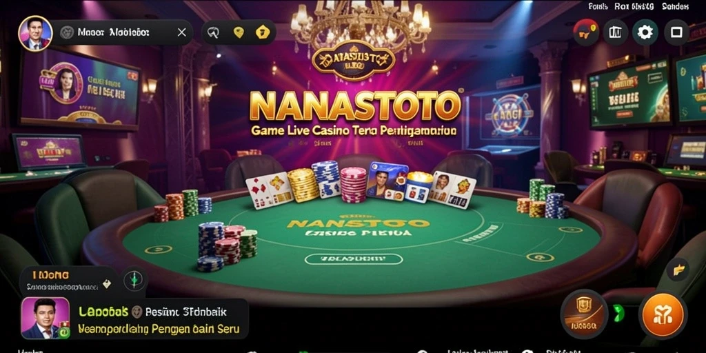 Tampilan gameplay live dealer yang menarik di NANASTOTO.