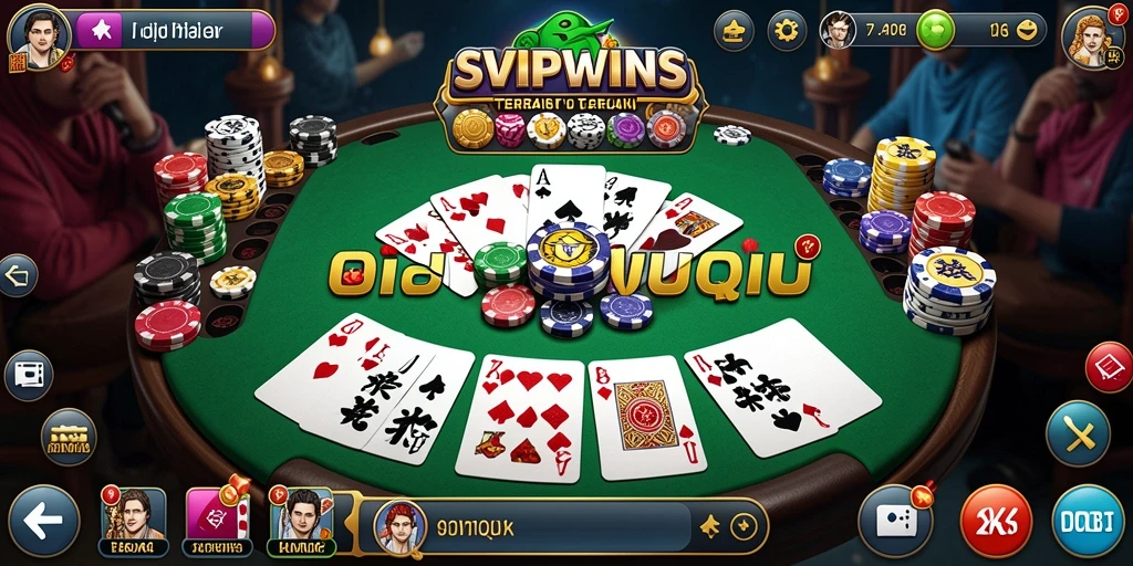 Screenshot gameplay QiuQiu SVIPWINS yang mendebarkan.