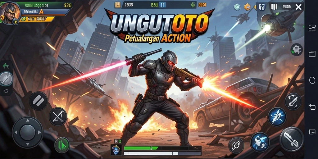 Gameplay seru di UNGUTOTO dengan aksi mendebarkan.