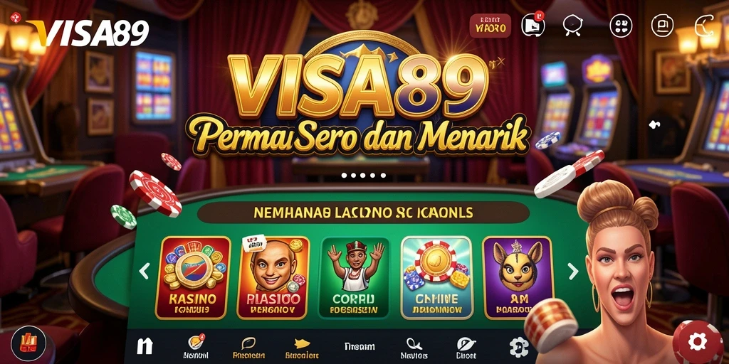 Tampilan gameplay <strong>VISA89</strong> dengan grafis kasino yang memukau.